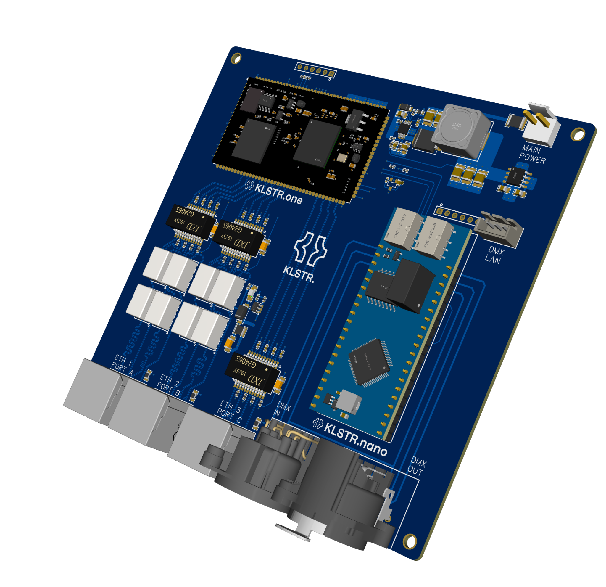 Dual mode reference board — 3D render
